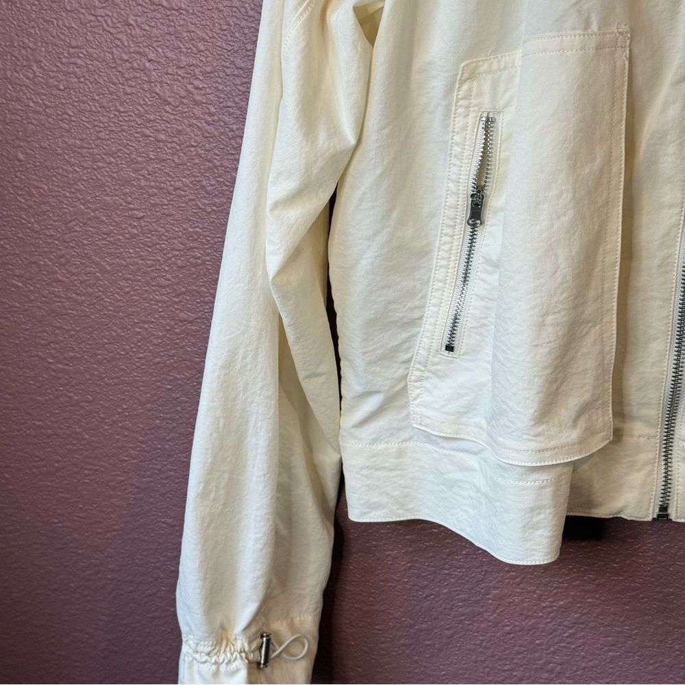 CALIA Women’s Large Thin Bomber Cream Jacket - Picture 5 of 7